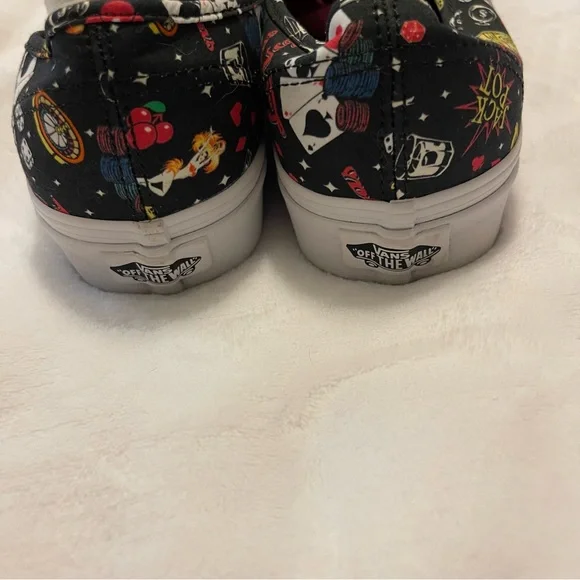 Limited Edition Las Vegas Vans Size 8.5 Women’s Size 7 Men’s Sneaker Shoes - Picture 4 of 13